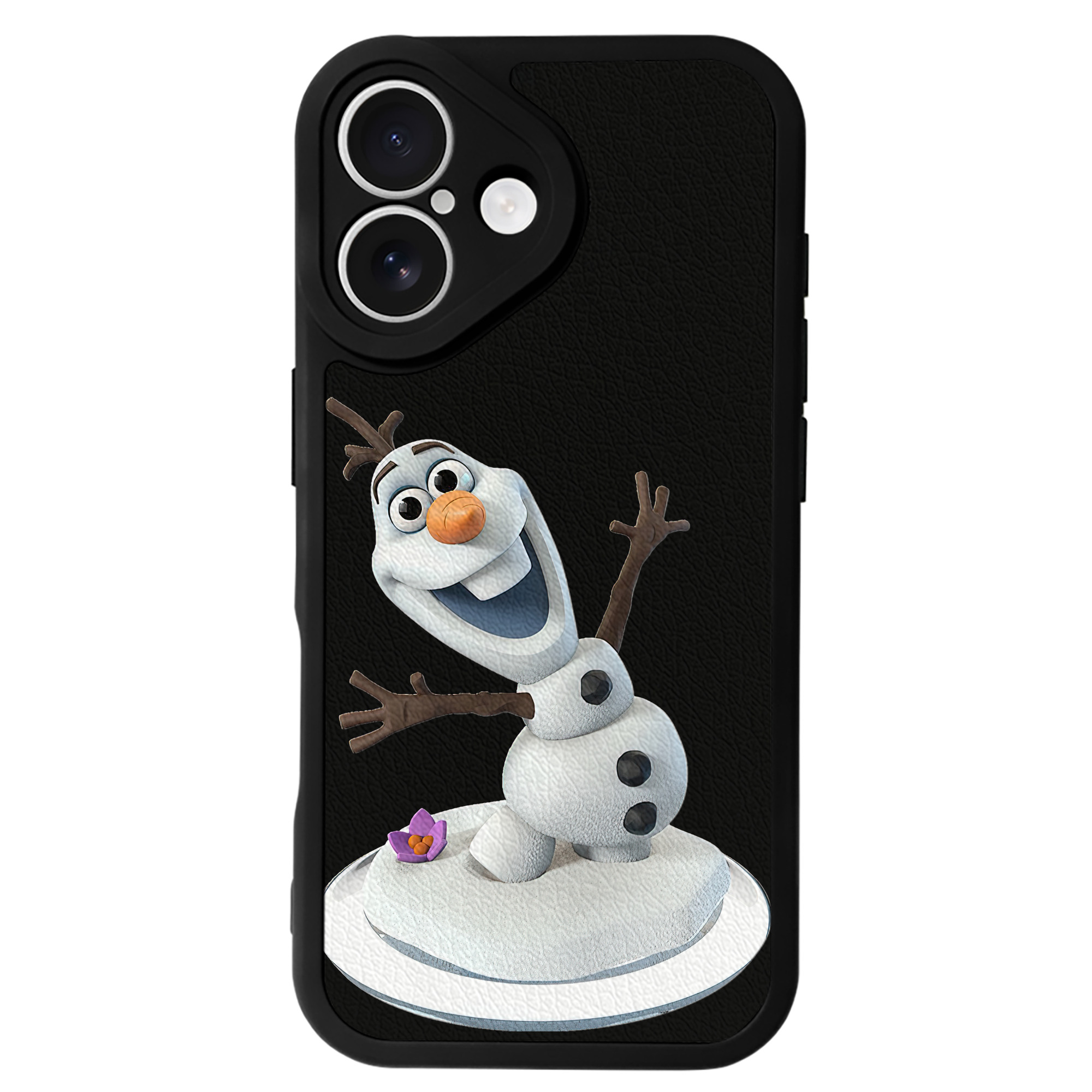 （画像用） アナと雪の女王 アンナ エルサ Frozen Anna Elsa 【iPhone 16シリーズ対応】シリコンスマホケース（レザー調） 材質：シリコン
